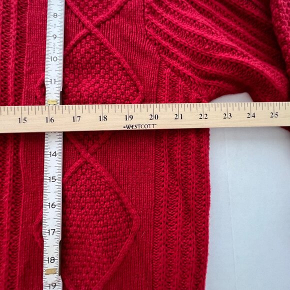 Jos. A. Bank Executive Collection 1/4 Zip, Red Pullover Sweater, Size L , NEW! - Picture 9 of 13